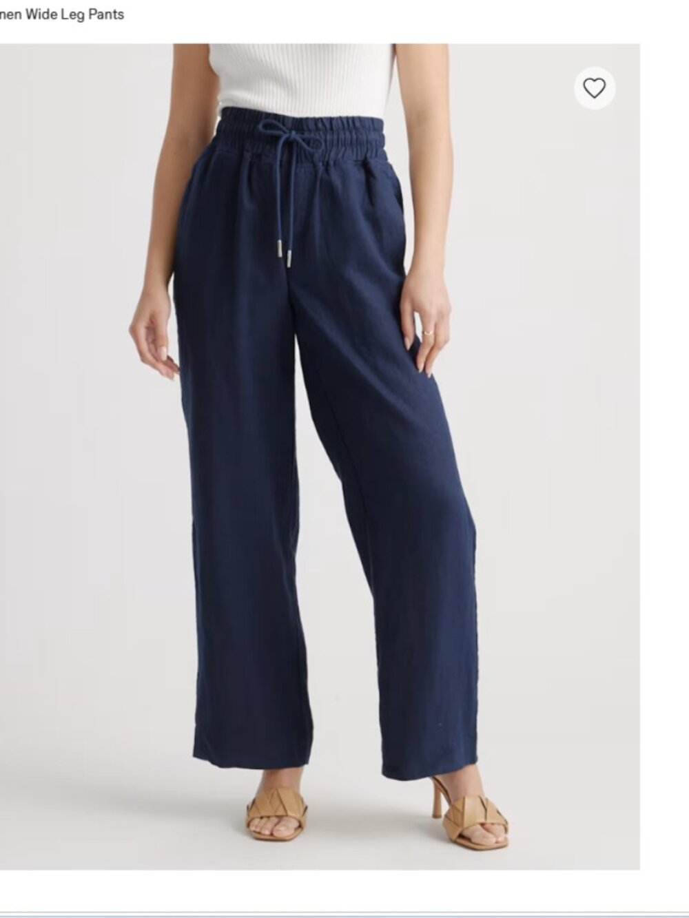 NWT Quince - 100% European Linen Wide Leg Pants